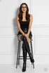 Chunky Heel Thigh High Boots Round Toe