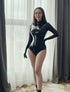 Liquid Look Long Sleeve Rubber Swimsuits