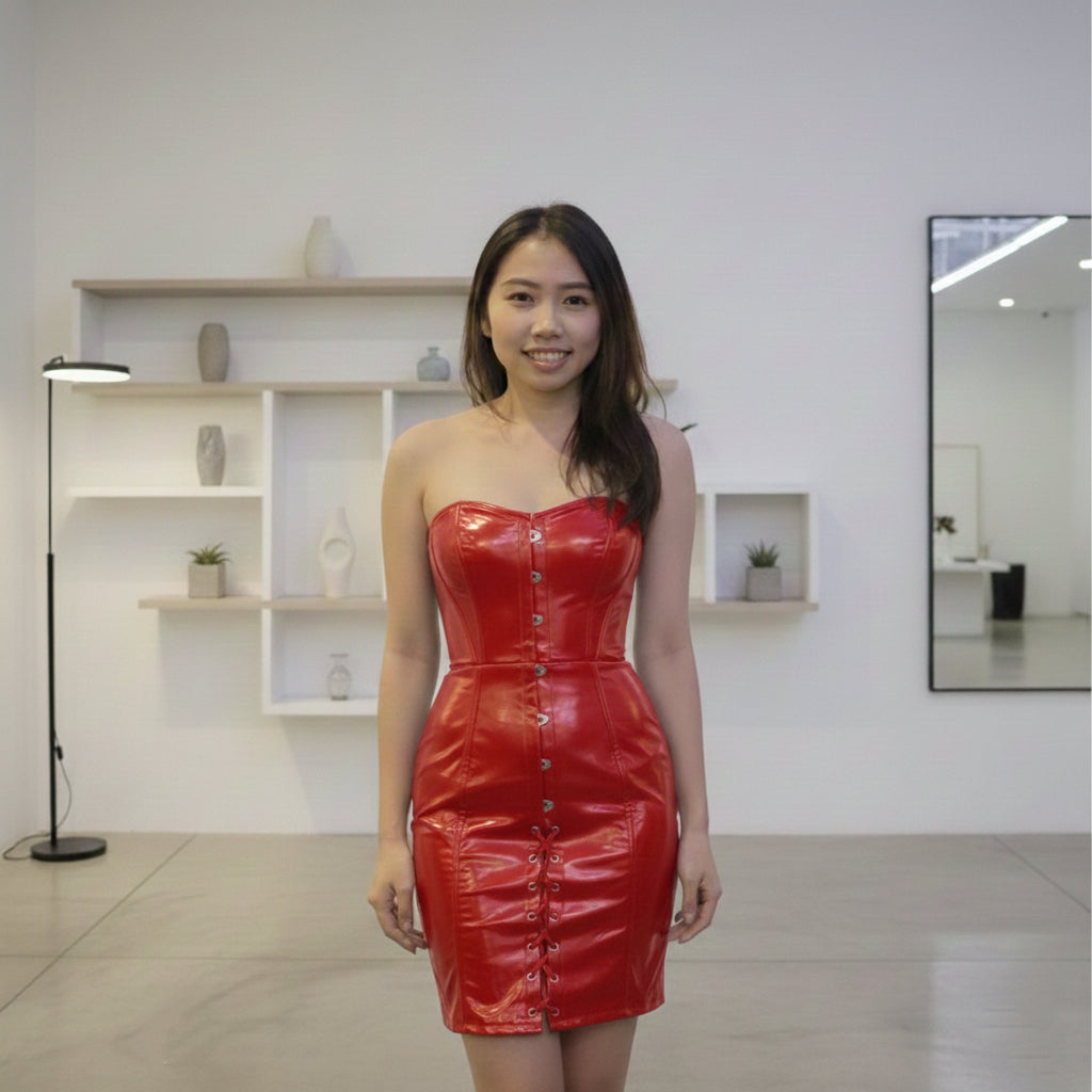 rubber corset dress Corset Dress