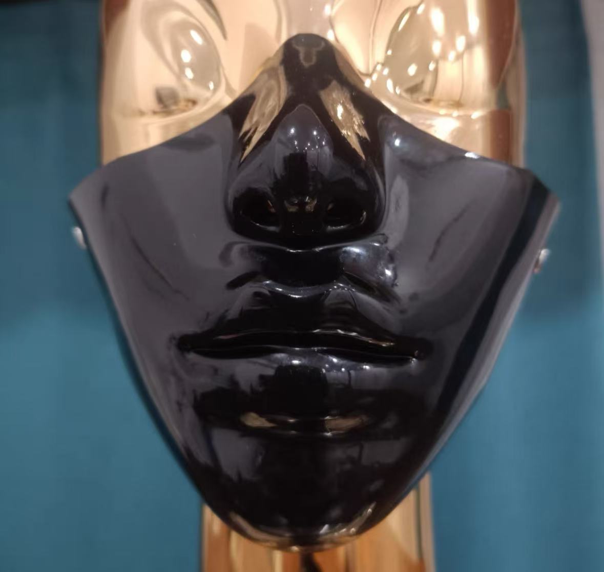Cosplay PVC Face Mask- High Shine Second Skin Mask - Luximous