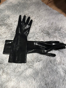 Skintight Short Latex Gloves
